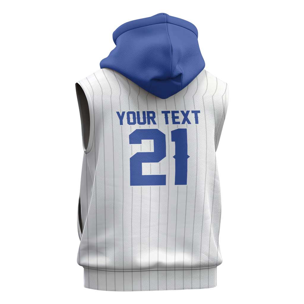 Custom Dripping Baseball Israel Sleeveless Hoodie