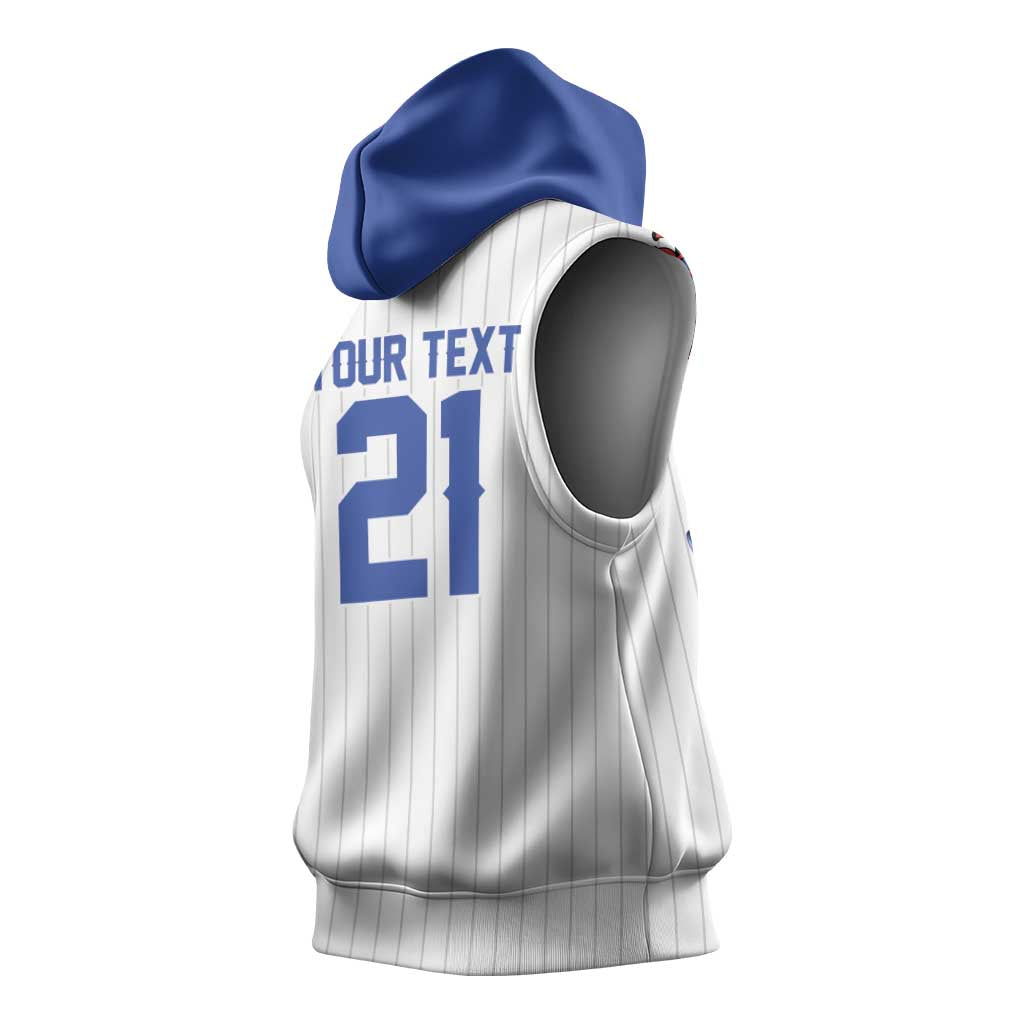 Custom Dripping Baseball Israel Sleeveless Hoodie