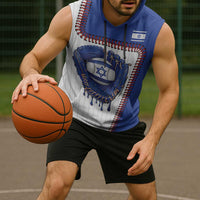 Custom Dripping Baseball Israel Sleeveless Hoodie