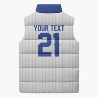 Custom Dripping Baseball Israel Sleeveless Puffer Jacket