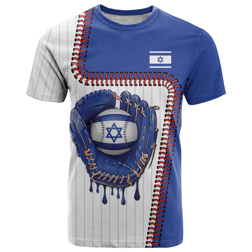Custom Dripping Baseball Israel T Shirt