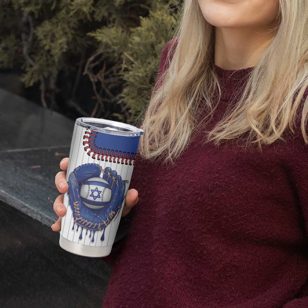 Custom Dripping Baseball Israel Tumbler Cup