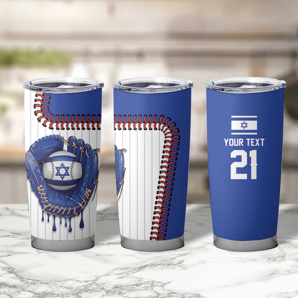 Custom Dripping Baseball Israel Tumbler Cup