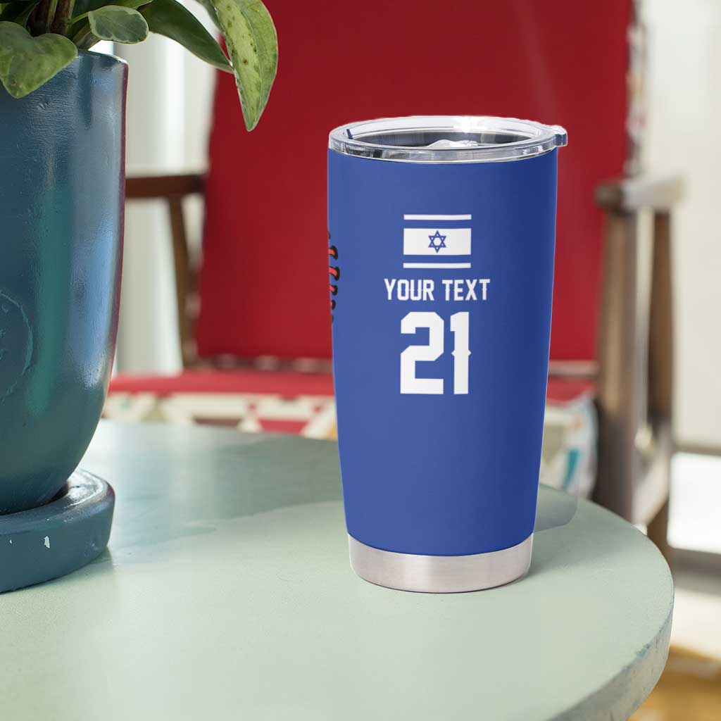 Custom Dripping Baseball Israel Tumbler Cup