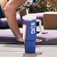 Custom Dripping Baseball Israel Tumbler With Handle