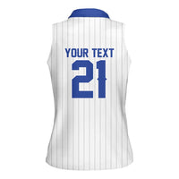 Custom Dripping Baseball Israel Women Sleeveless Polo Shirt