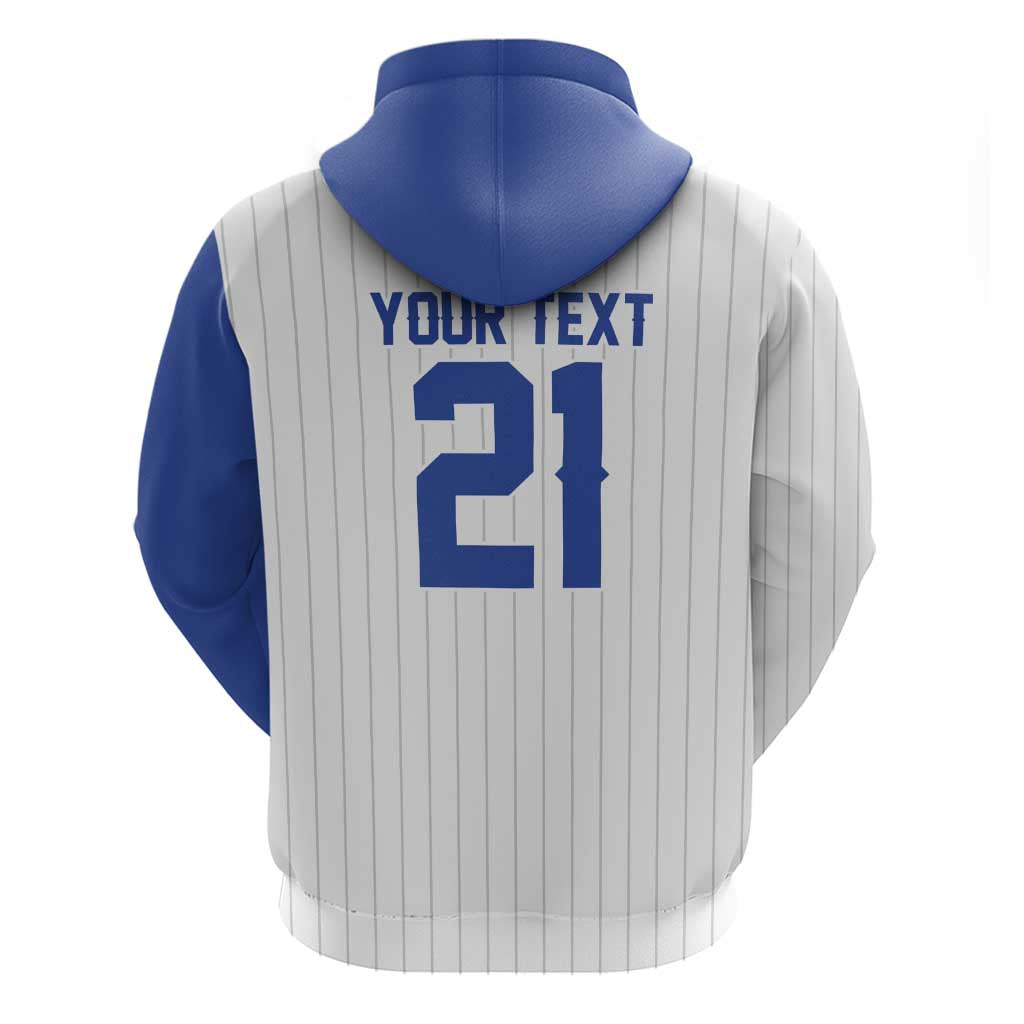 Custom Dripping Baseball Israel Zip Hoodie