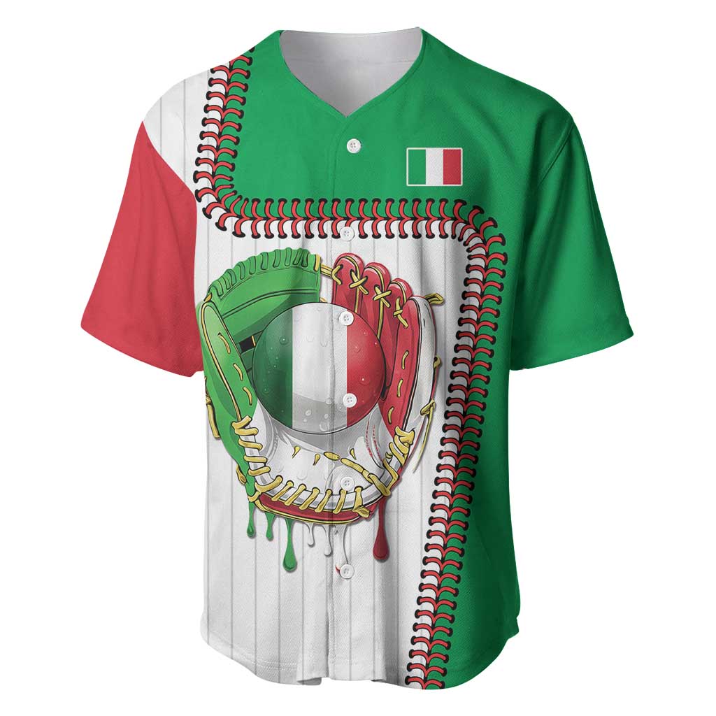 Custom Dripping Baseball Italy Baseball Jersey