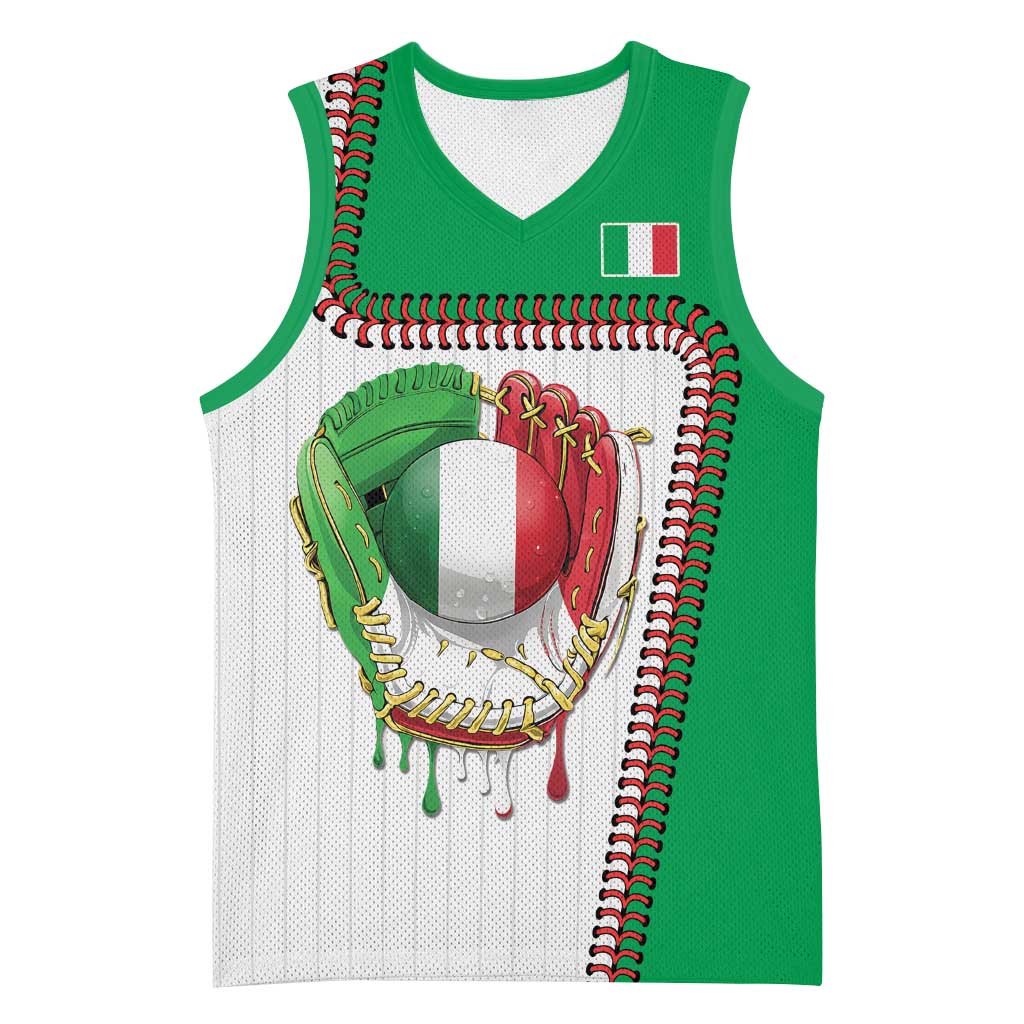 Custom Dripping Baseball Italy Basketball Jersey