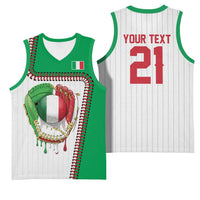 Custom Dripping Baseball Italy Basketball Jersey