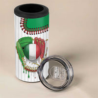 Custom Dripping Baseball Italy 4 in 1 Can Cooler Tumbler