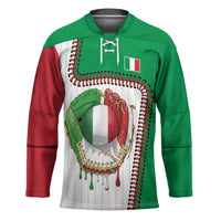 Custom Dripping Baseball Italy Hockey Jersey