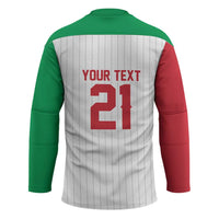 Custom Dripping Baseball Italy Hockey Jersey