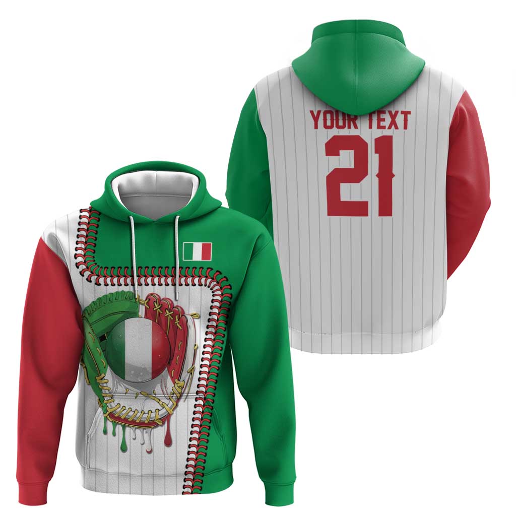 Custom Dripping Baseball Italy Hoodie