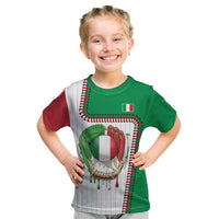 Custom Dripping Baseball Italy Kid T Shirt