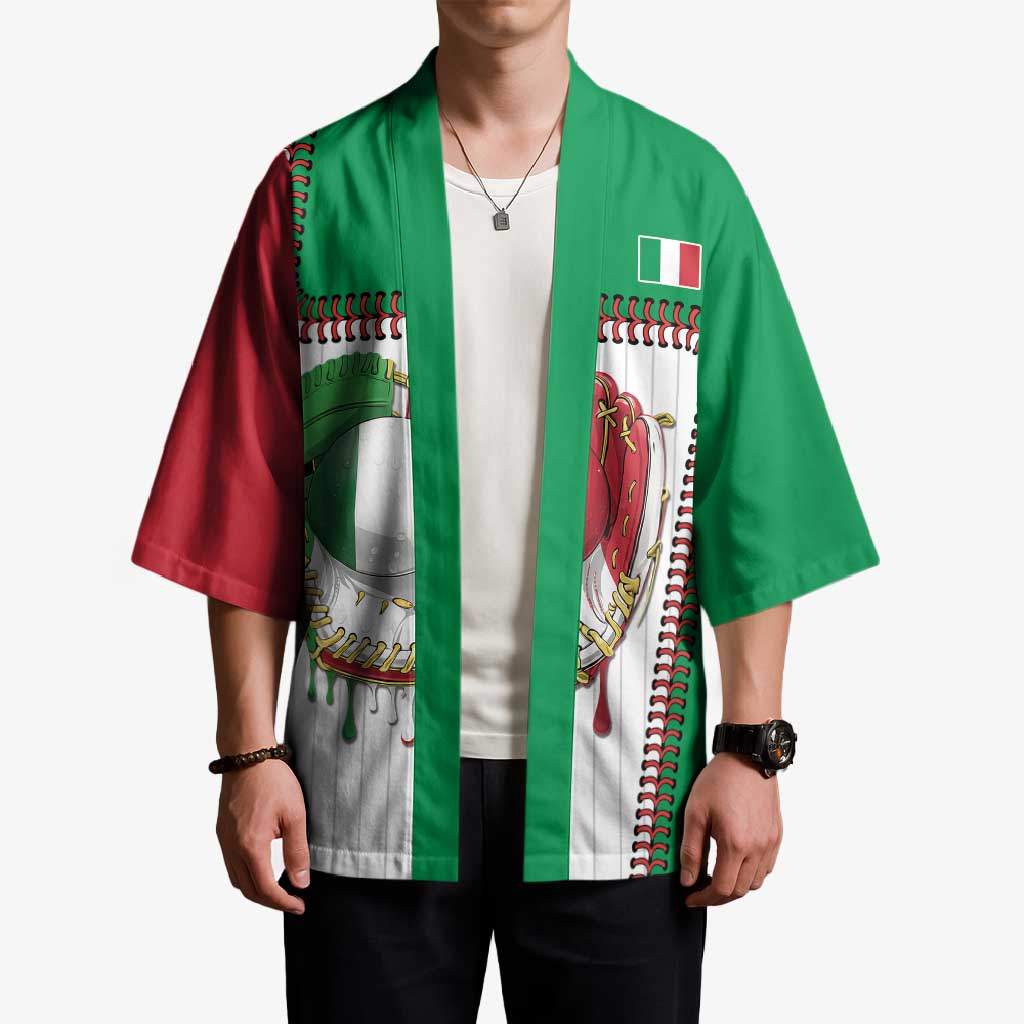 Custom Dripping Baseball Italy Kimono