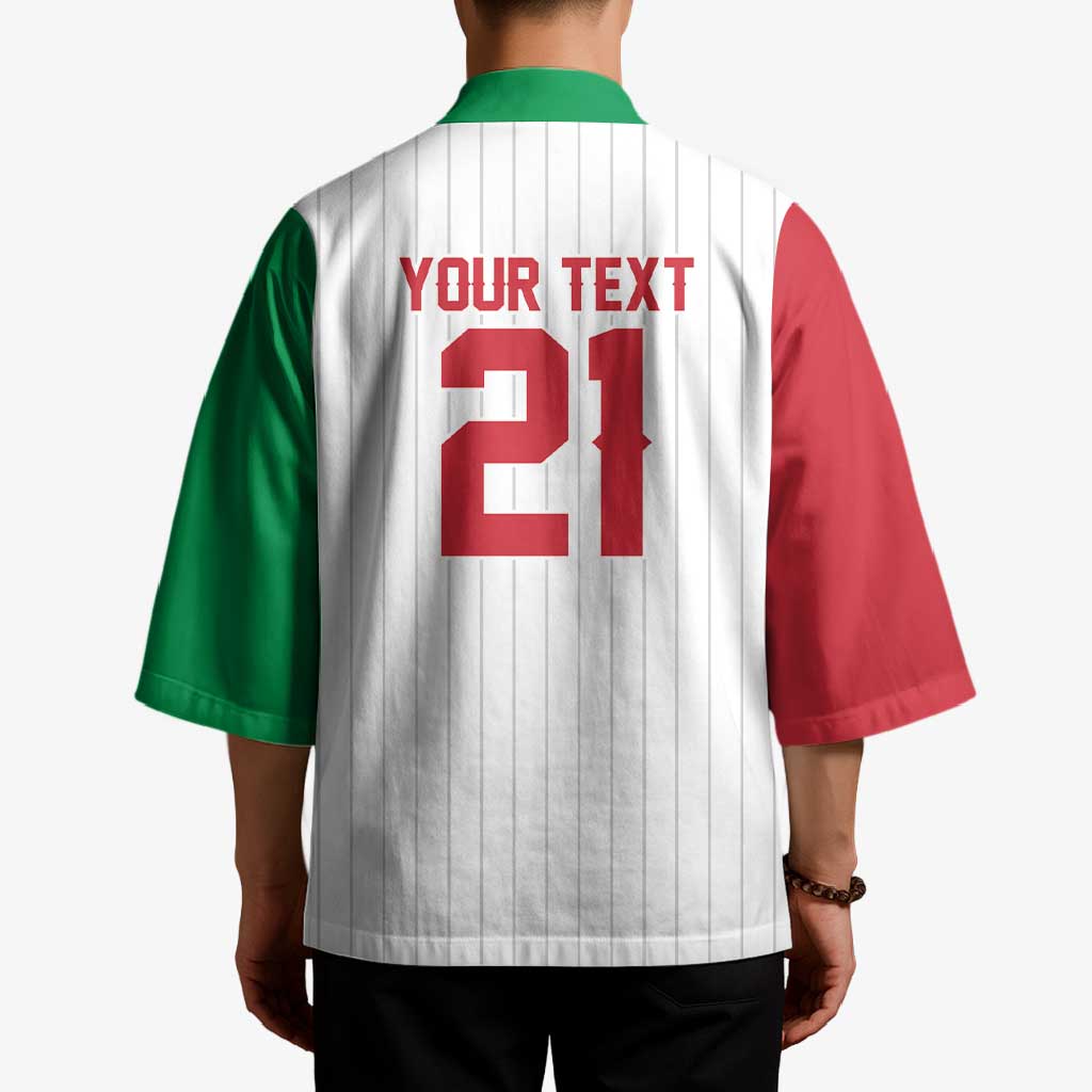 Custom Dripping Baseball Italy Kimono