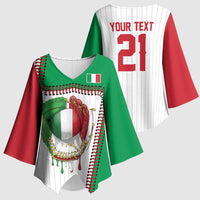 Custom Dripping Baseball Italy Kimono Sleeve Blouse