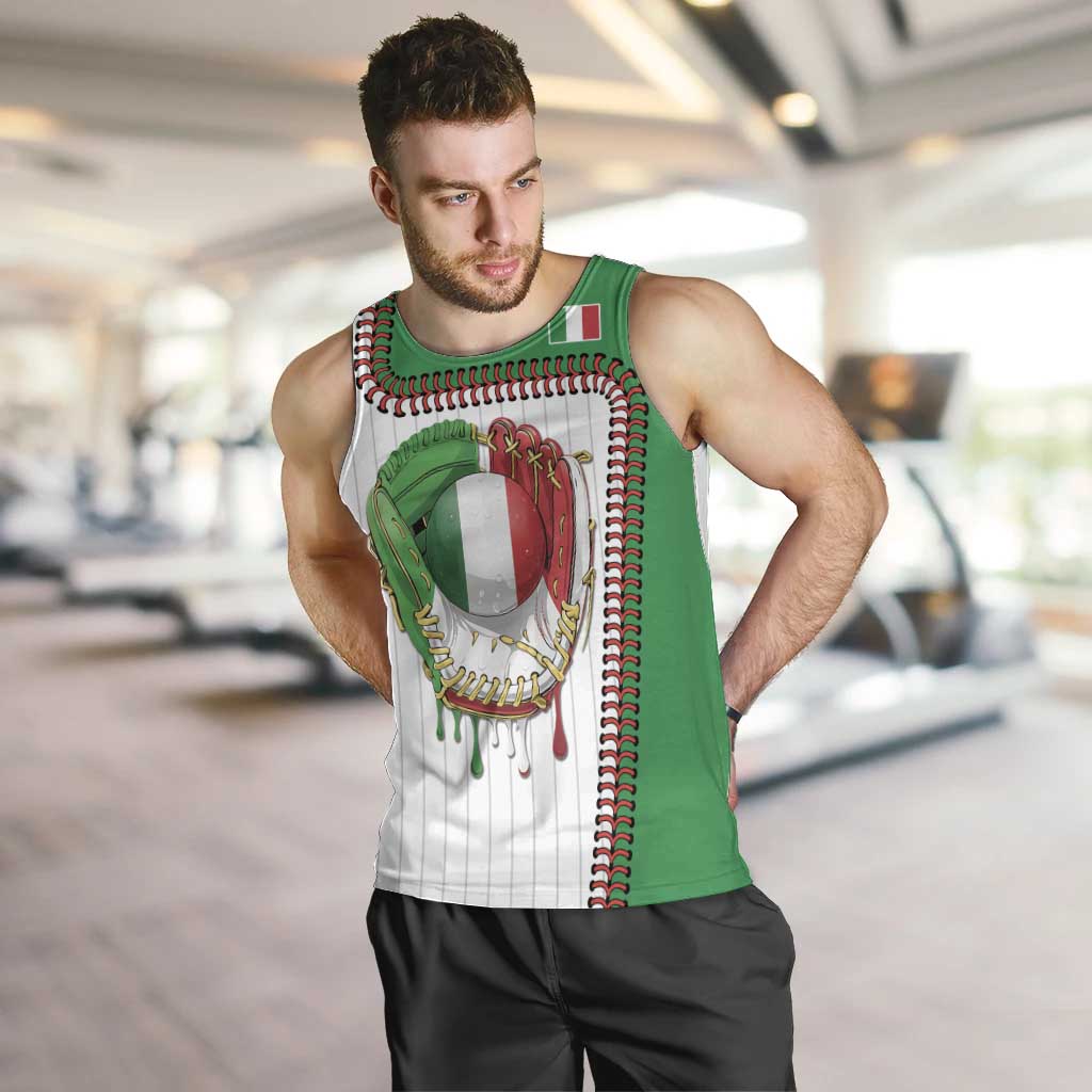Custom Dripping Baseball Italy Men Tank Top