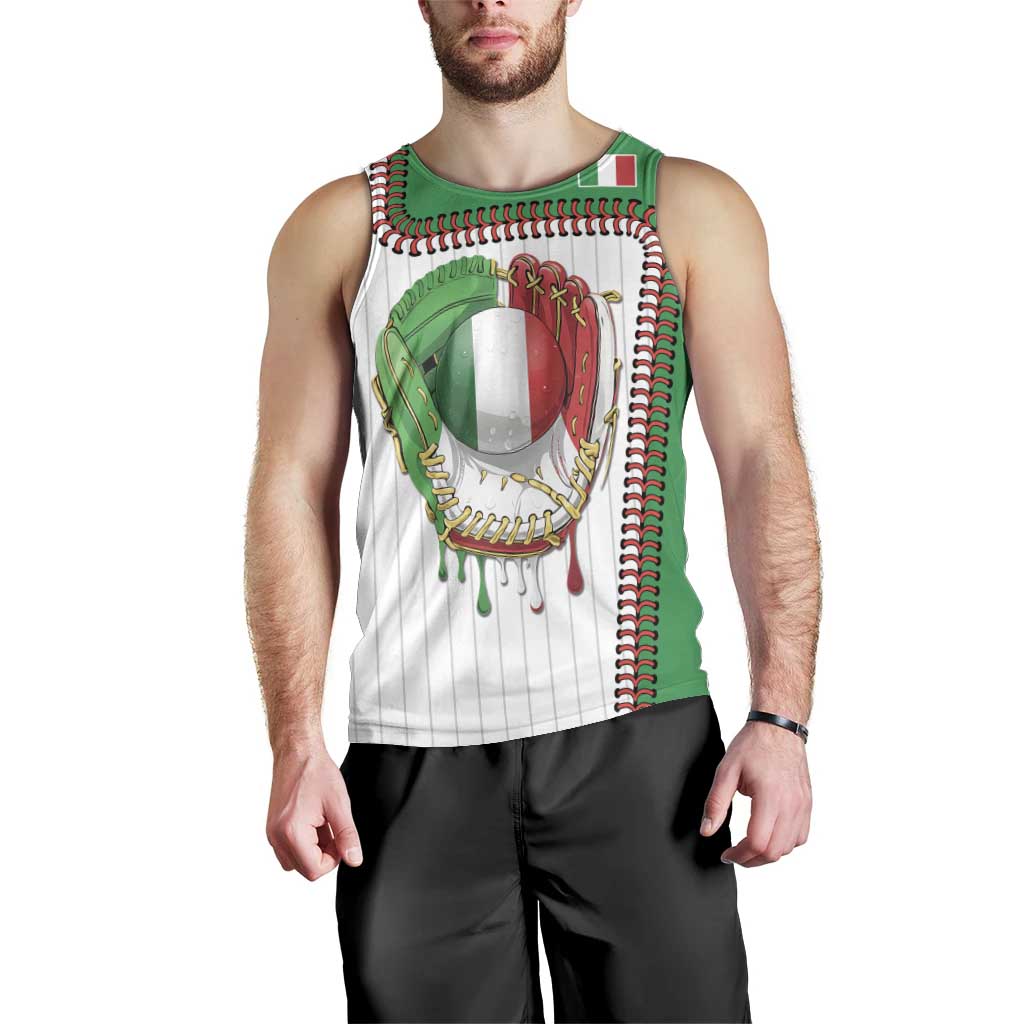 Custom Dripping Baseball Italy Men Tank Top