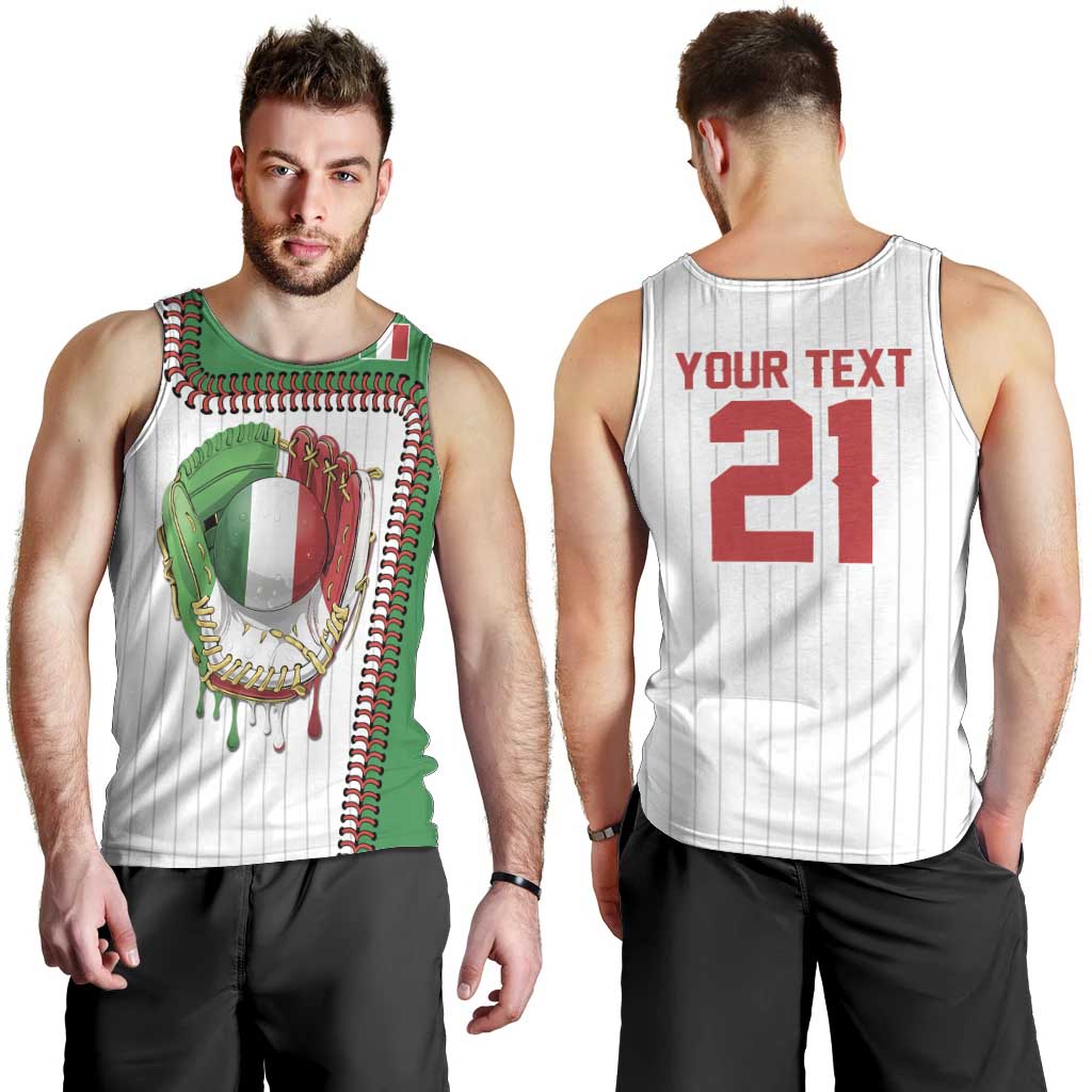 Custom Dripping Baseball Italy Men Tank Top