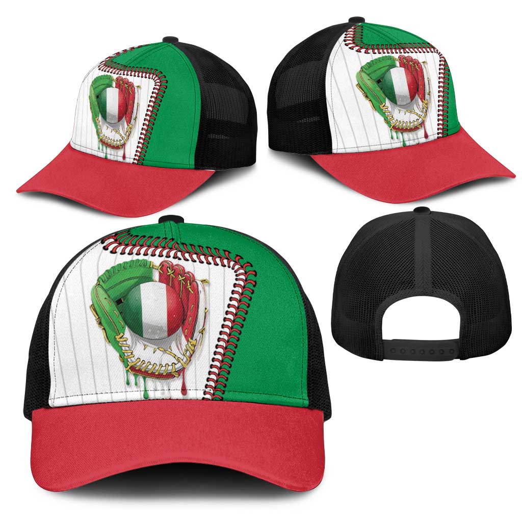 Dripping Baseball Italy Mesh Trucker Cap