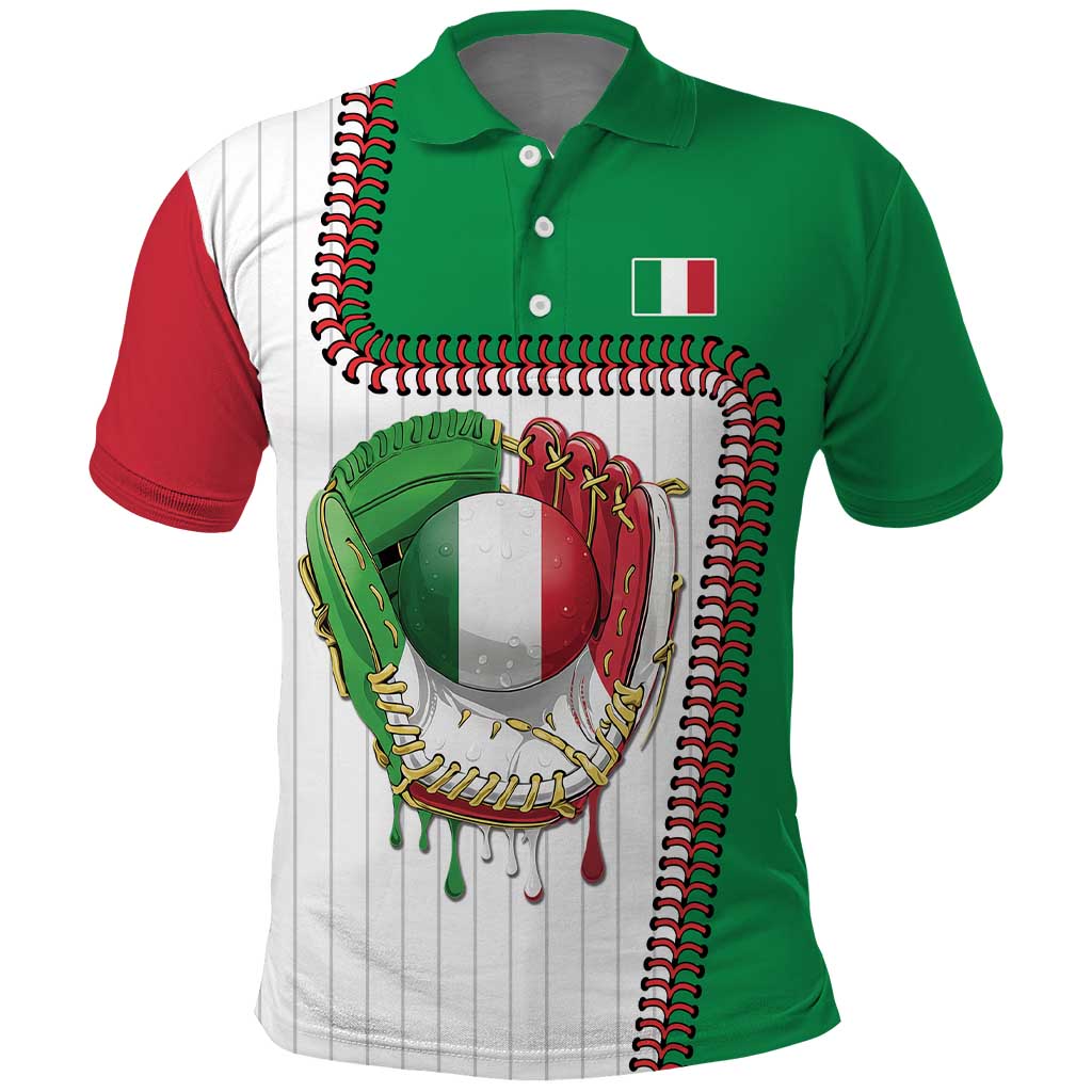 Custom Dripping Baseball Italy Polo Shirt