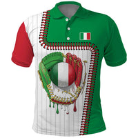 Custom Dripping Baseball Italy Polo Shirt