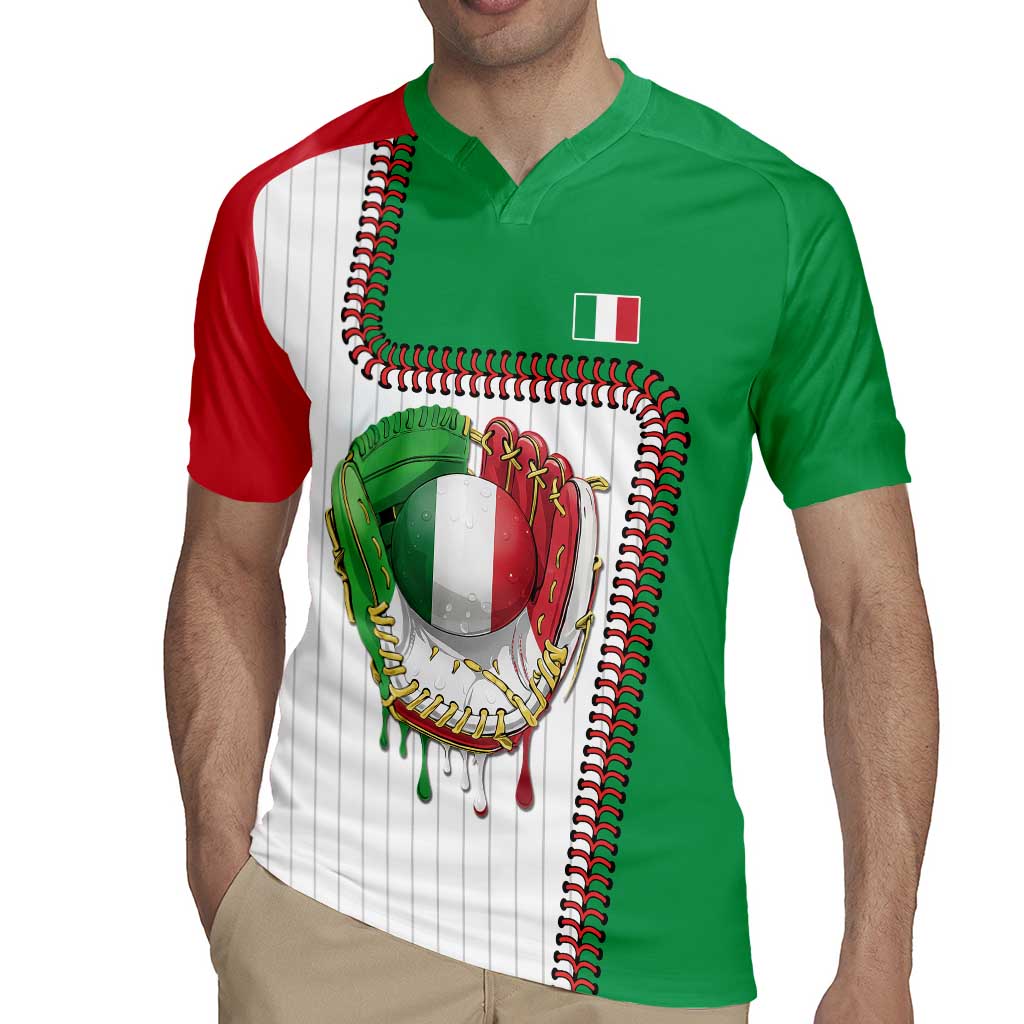 Custom Dripping Baseball Italy Rugby Jersey