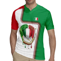 Custom Dripping Baseball Italy Rugby Jersey