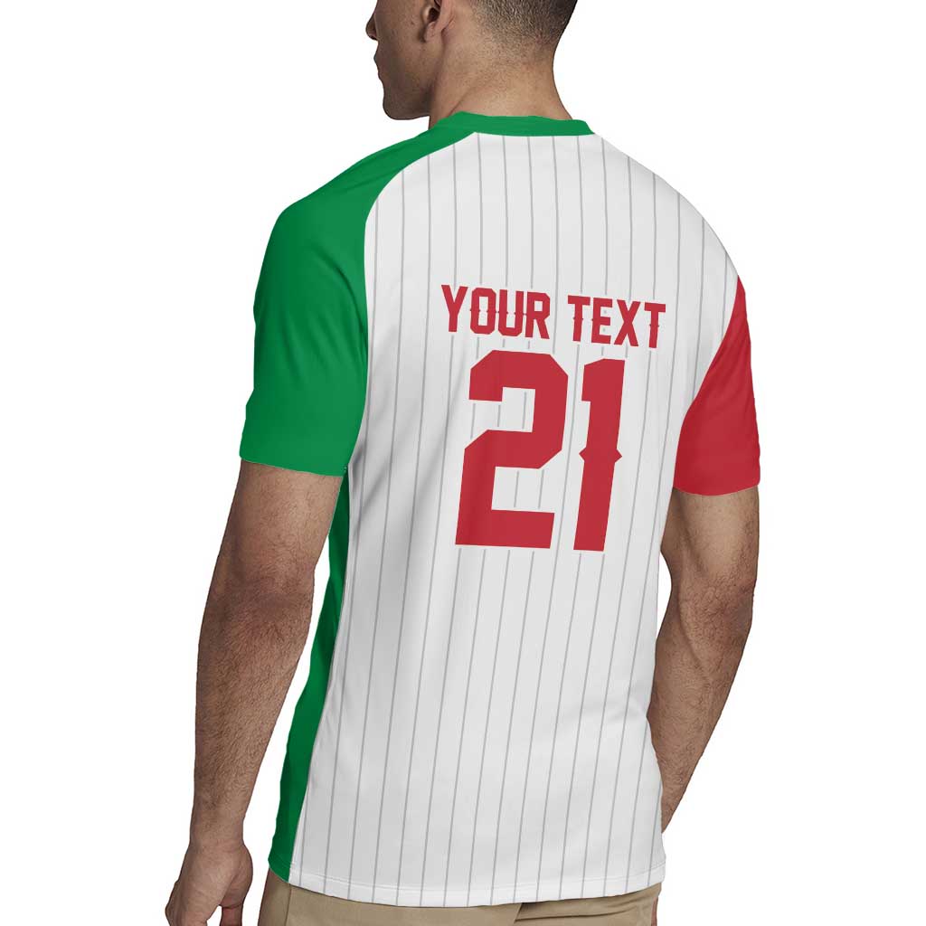 Custom Dripping Baseball Italy Rugby Jersey