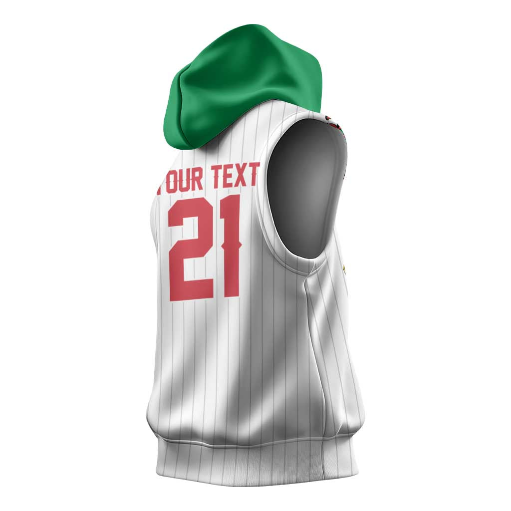 Custom Dripping Baseball Italy Sleeveless Hoodie
