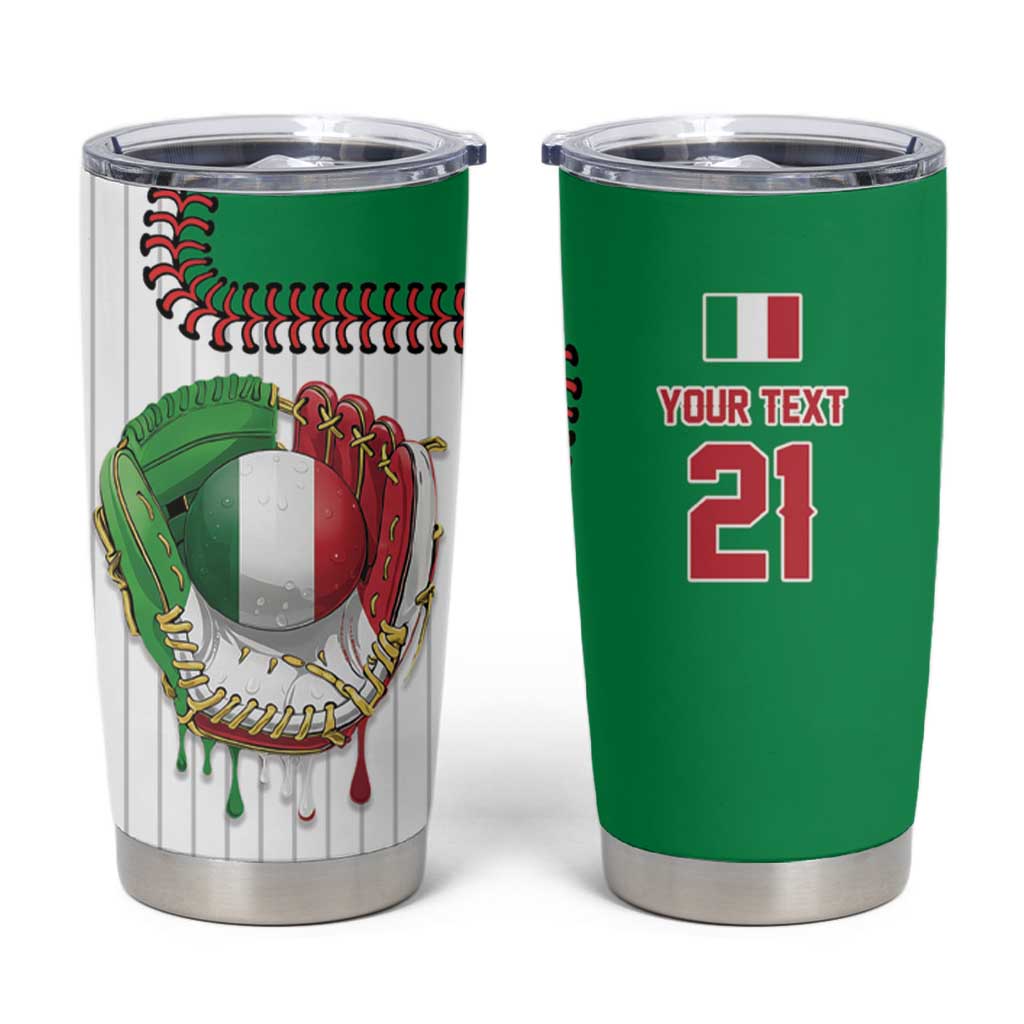 Custom Dripping Baseball Italy Tumbler Cup