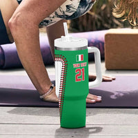 Custom Dripping Baseball Italy Tumbler With Handle
