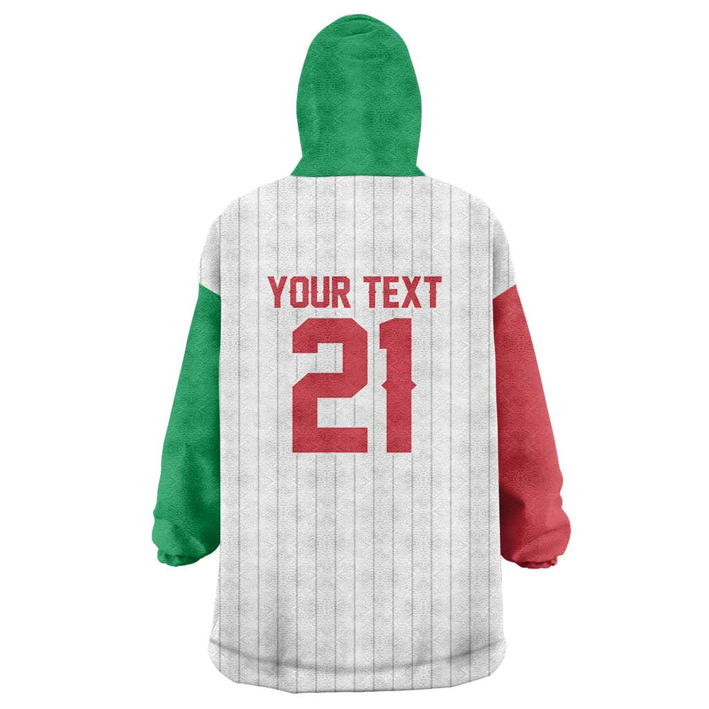 Custom Dripping Baseball Italy Wearable Blanket Hoodie