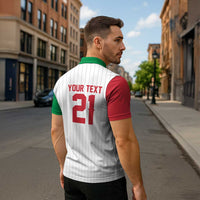 Custom Dripping Baseball Italy Zipper Polo Shirt