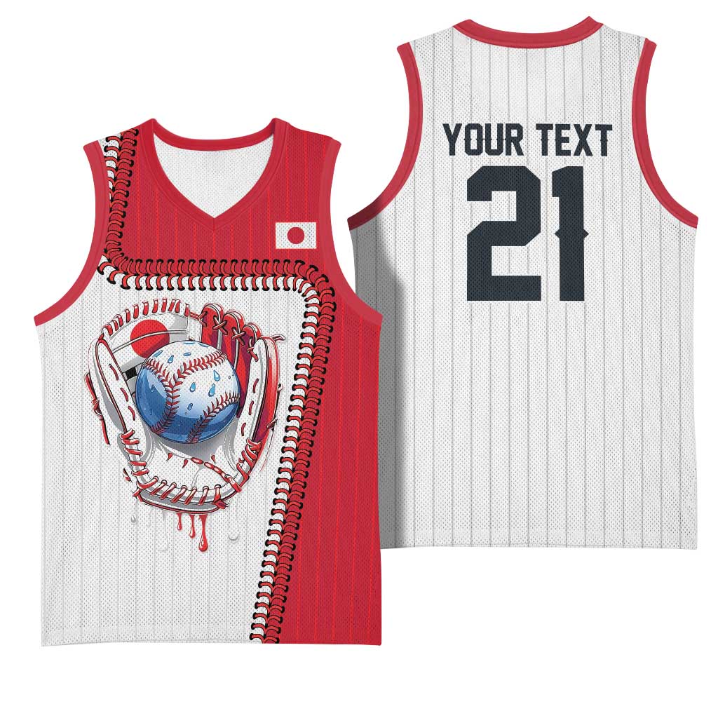 Custom Dripping Baseball Japan Basketball Jersey