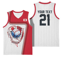 Custom Dripping Baseball Japan Basketball Jersey