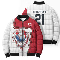 Custom Dripping Baseball Japan Bomber Puffer Jacket