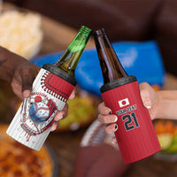 Custom Dripping Baseball Japan 4 in 1 Can Cooler Tumbler