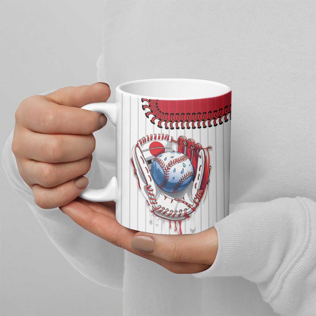 Custom Dripping Baseball Japan Ceramic Mug