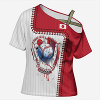 Custom Dripping Baseball Japan Cross Shoulder Shirt