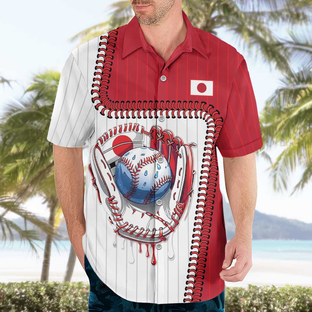 Custom Dripping Baseball Japan Hawaiian Shirt