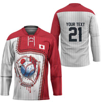 Custom Dripping Baseball Japan Hockey Jersey