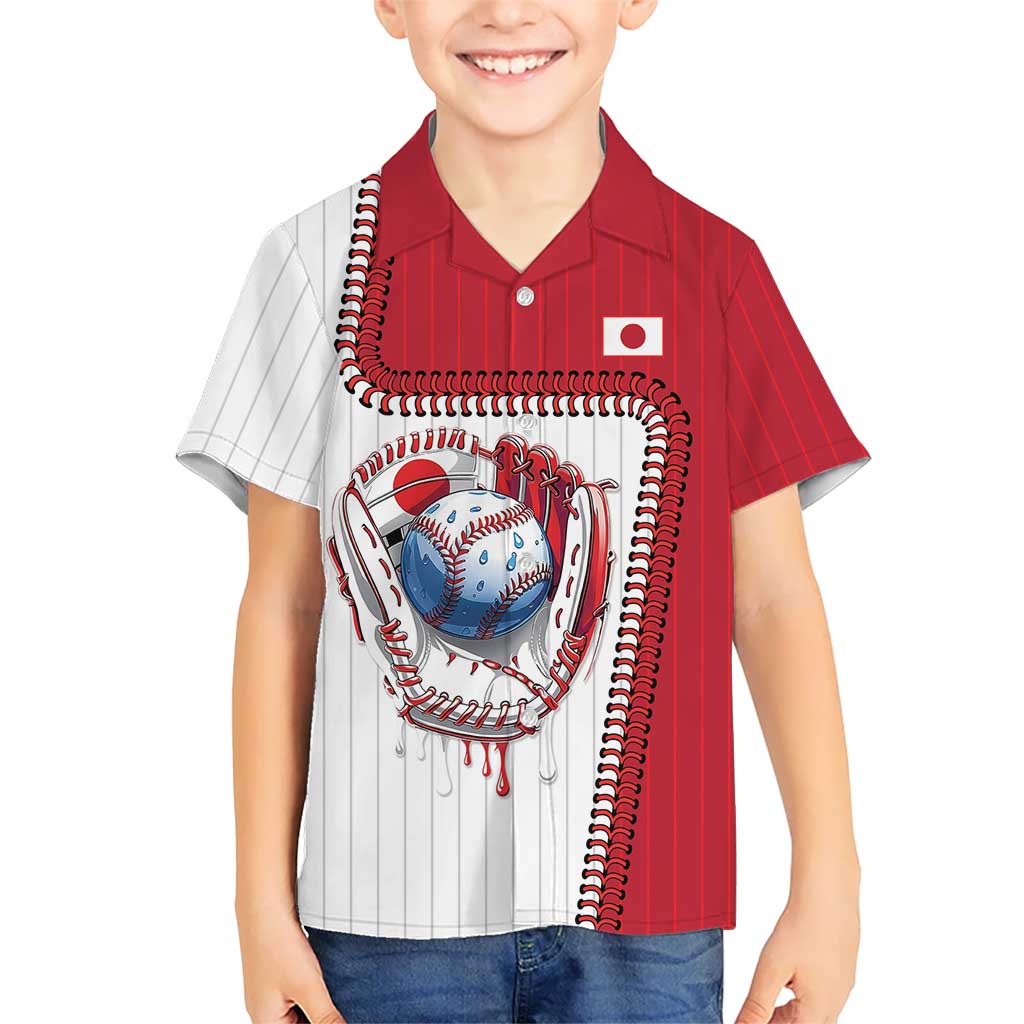 Custom Dripping Baseball Japan Kid Hawaiian Shirt