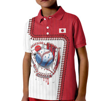 Custom Dripping Baseball Japan Kid Polo Shirt