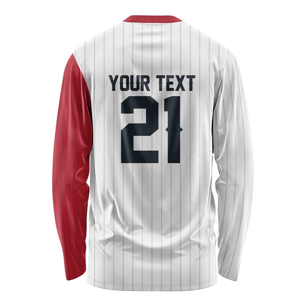 Custom Dripping Baseball Japan Long Sleeve Shirt