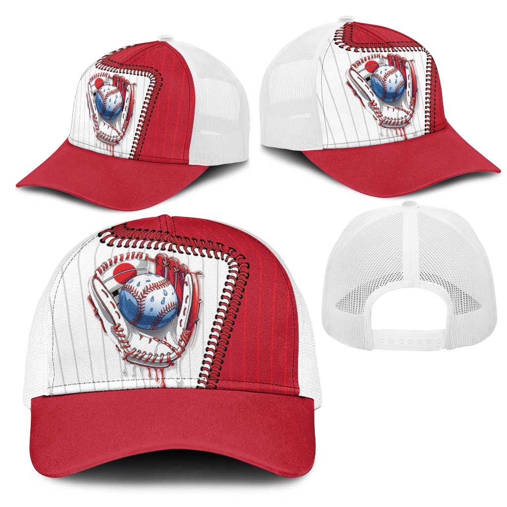 Dripping Baseball Japan Mesh Trucker Cap