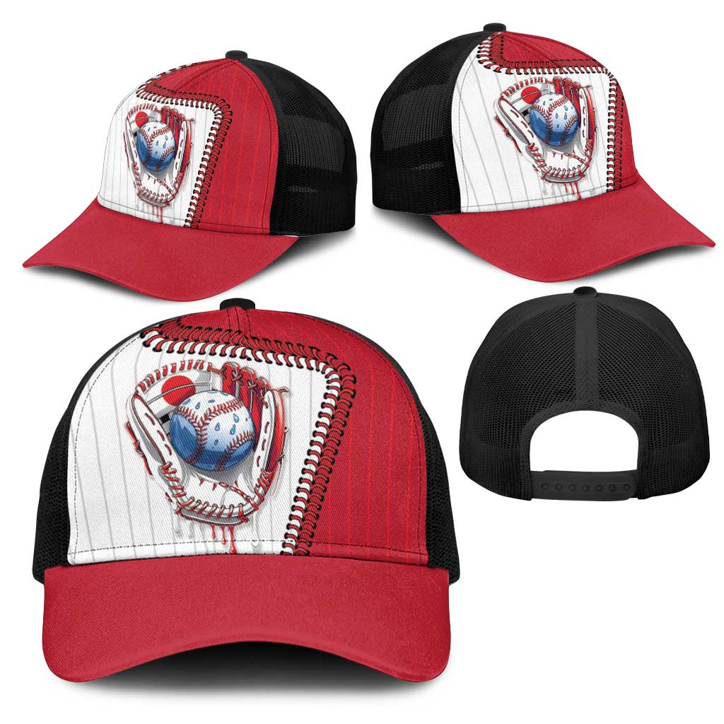 Dripping Baseball Japan Mesh Trucker Cap