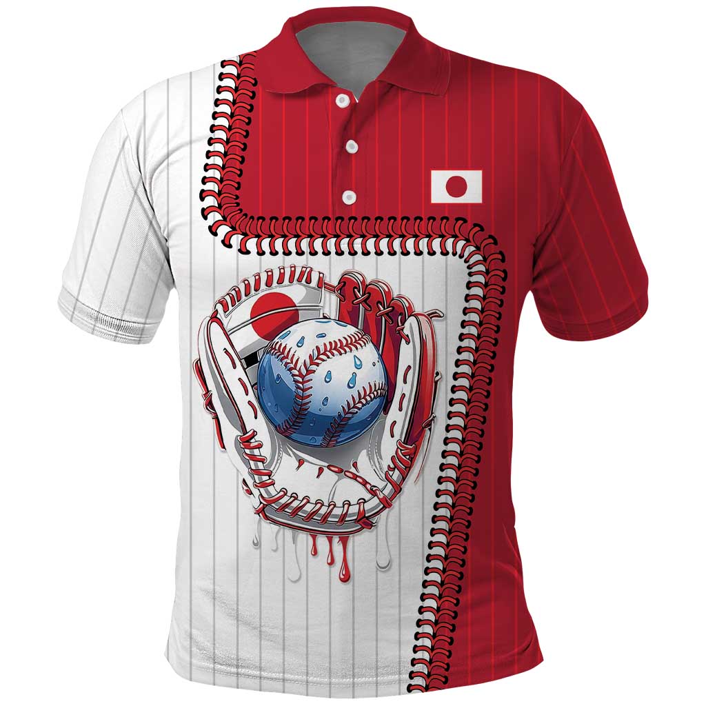 Custom Dripping Baseball Japan Polo Shirt
